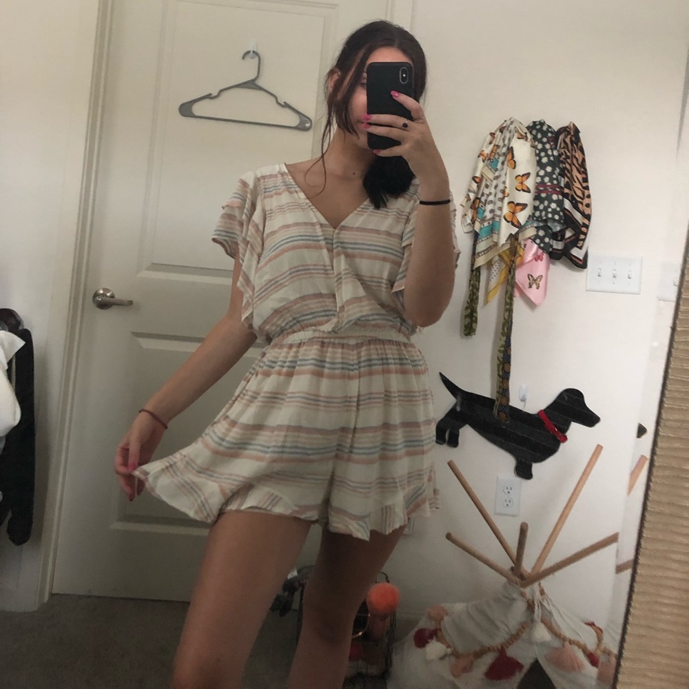 Striped romper